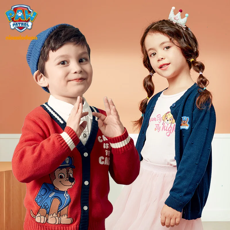 

Paw Patrol Children's Jacket Autumn and Winter Warm Jacket Boys Girls Plus Fleece Cardigan Jacket Sweater Trend Coat Jacket Gift