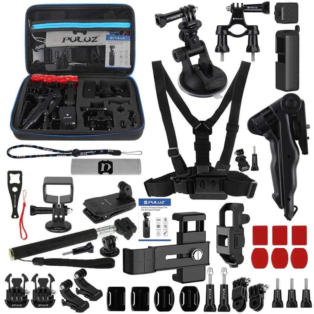 

PULUZ 43 in 1 For DJI Osmo Pocket Handheld Accessories Total Ultimate Combo Kits EVA Storage Bag Case Box for DJI Osmo Pocket