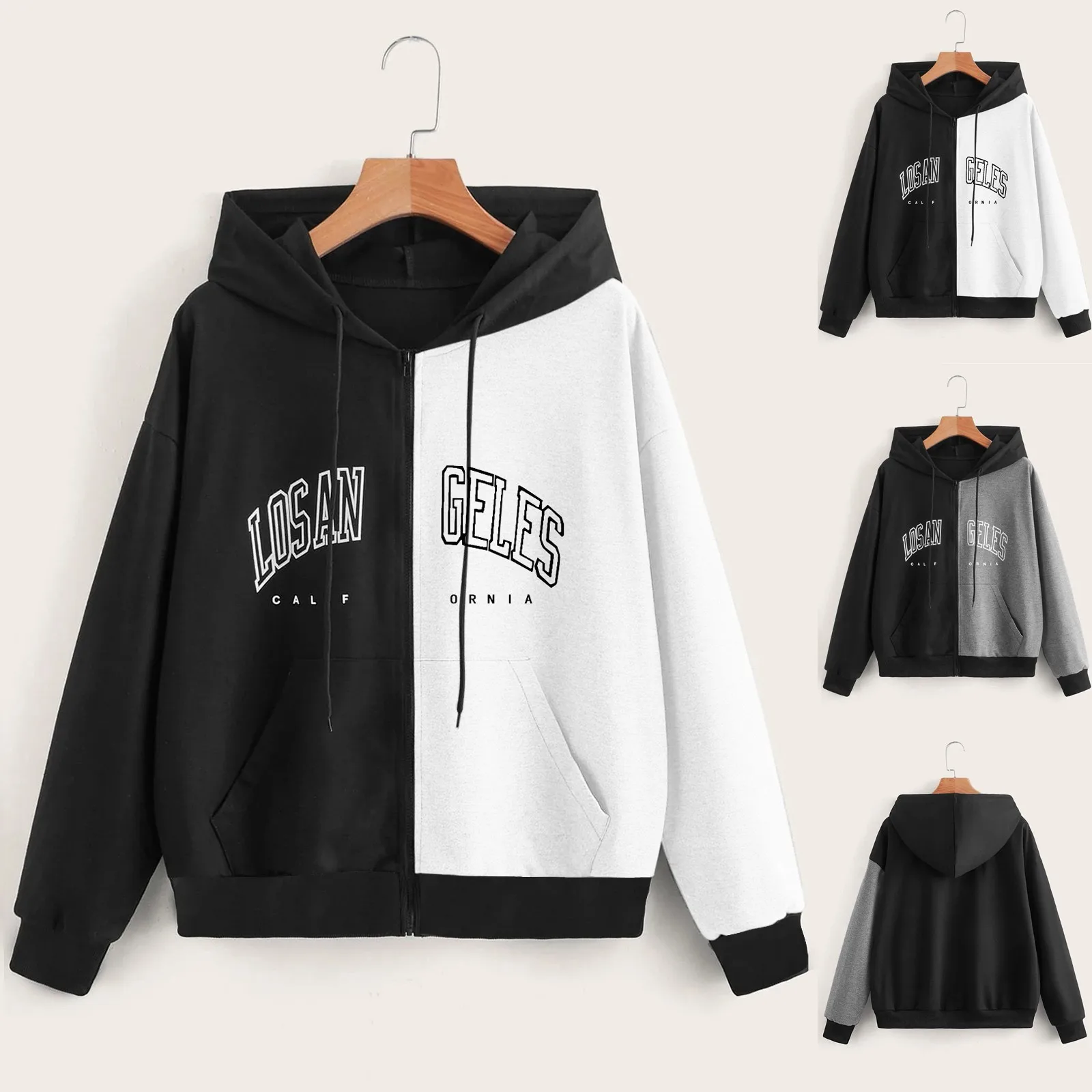 

Женская Повседневная Толстовка с длинным рукавом и карманами