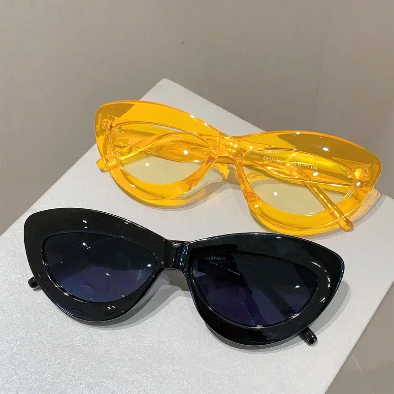 Очки солнцезащитные женские винтажные в стиле кошачий глаз пикантные Роскошные