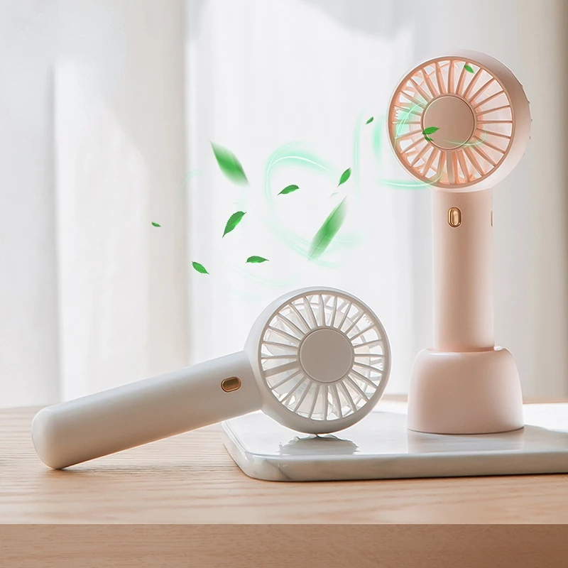 

Portable for Fan Handheld USB rechargeable fan 3 Speed Adjustable Appliances Desktop Air Cooler Outdoor Travel hand fan