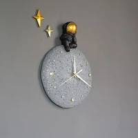 nordic design watch wall modern luxury cartoon silent large watch wall colourful resin art duvar saati wood home watch ei50zb