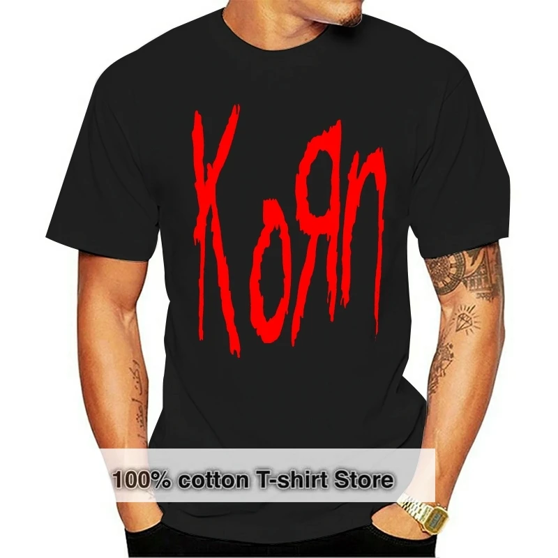 

Мужская футболка с классическим логотипом KORN