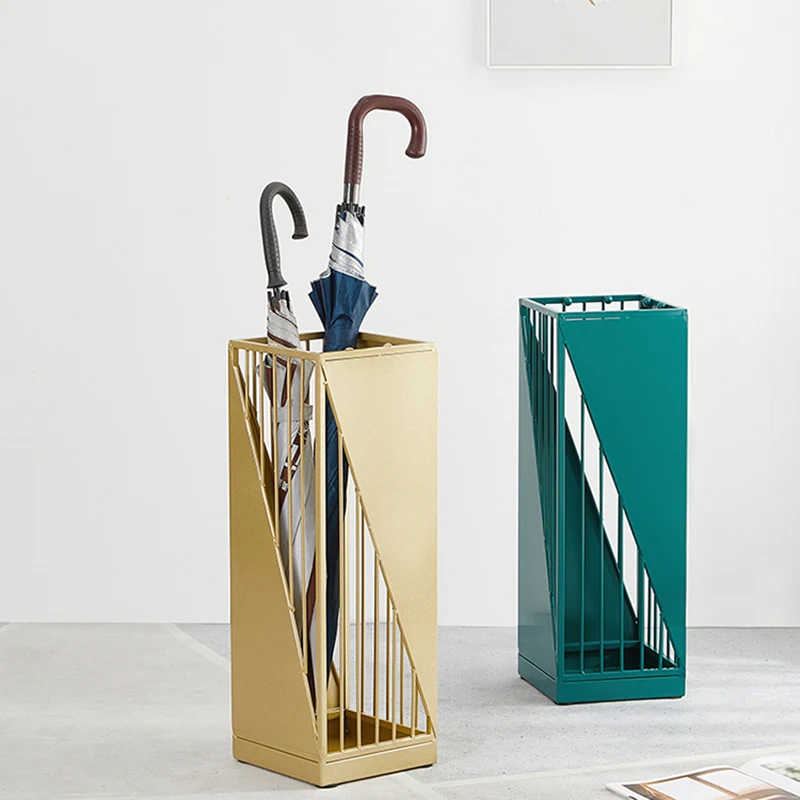 

Nordic Home Decoration Furniture Creative Umbrella Stand Office Hotel Shop Iron Art Umbrella Bucket Rain Gear Storage Rack Decor