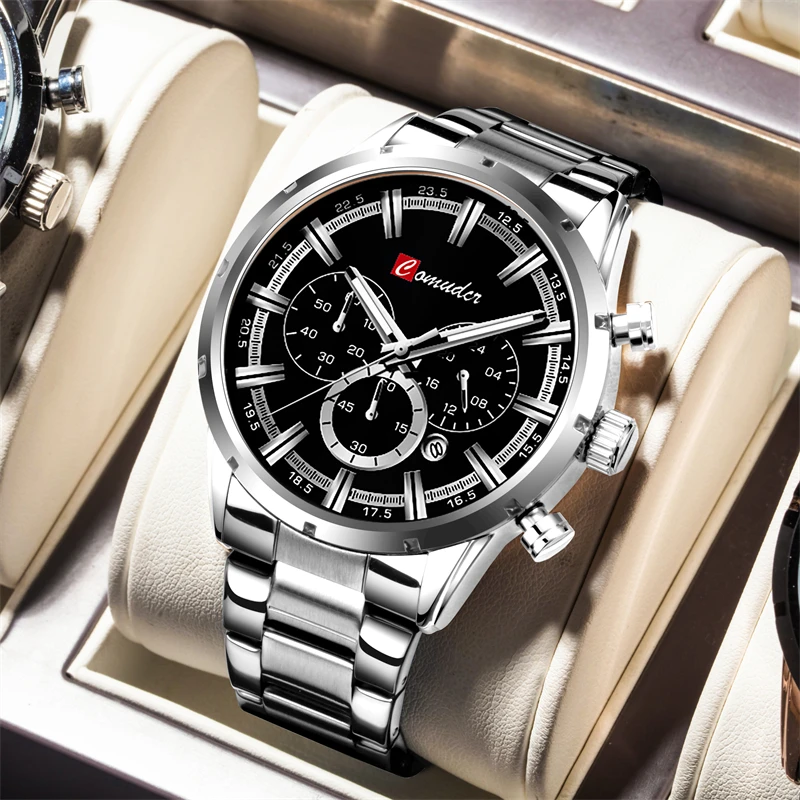 

COMUDIR Fashion Date Quartz Men Watches Top Brand Luxury Male Clock Chronograph Sport Mens Wrist Watch Hodinky Relogio Masculino