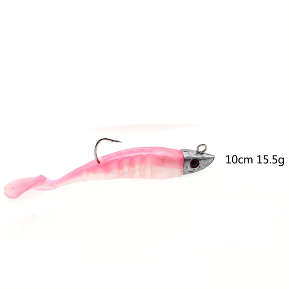 

Soft Silicone Lure 15.5g 26g Sea Fishing Saltwater Fishing Tackle Accessories Jig Head Hook Peche Pesca Fishing Lure