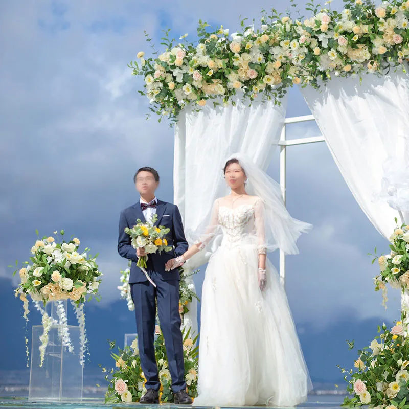 

Декоративные цветы, DIY для создания искусственных цветов рядов, подвесные, украшение арки