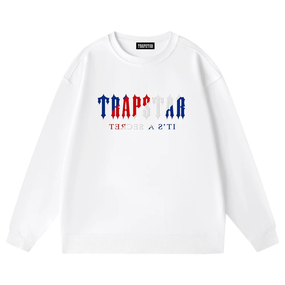 

TRAPSTAR 2023 Classic Casual Fashion Trend for Men and Women O-neck Long-sleeved Simple Street HIP-HOP100% Cotton Pullover