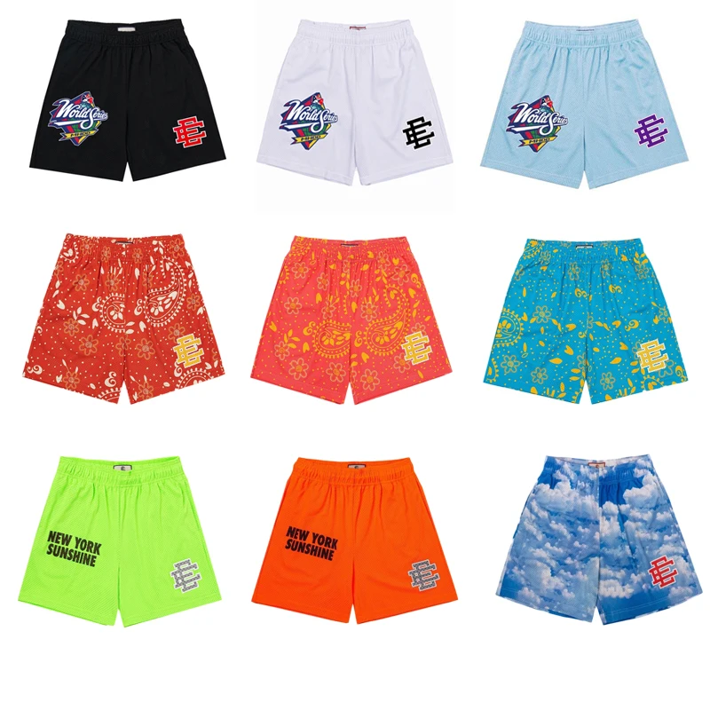 

Brand Fashion Design Eric Emanuel EE Basic Shorts 23 Styles Mesh One Layer Breathable Casual Men Women Jogging Sports Shorts