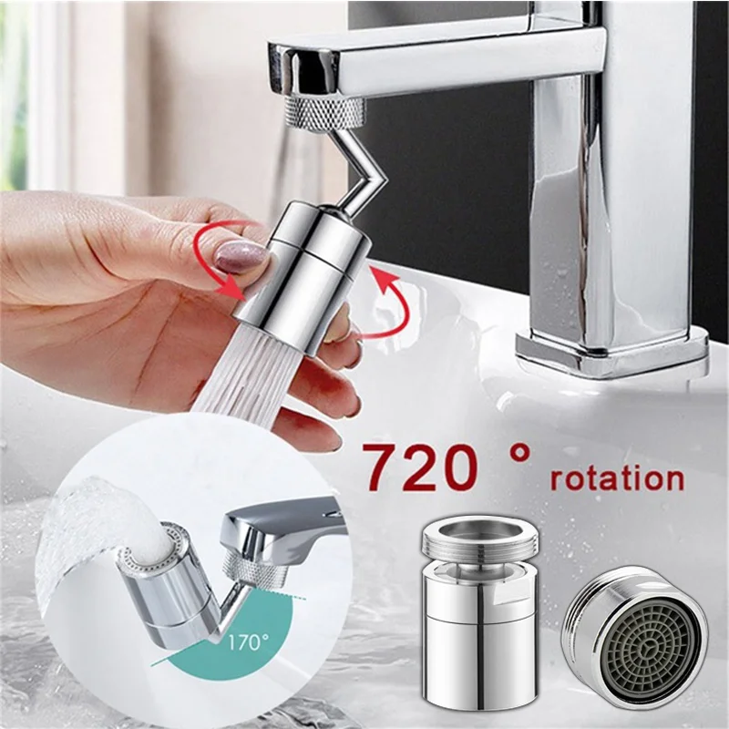 720 Degree Universal Splash Filter Faucet Spray Movable Tap Water Saving Nozzle Sprayer Kitchen Accessories with Adapter