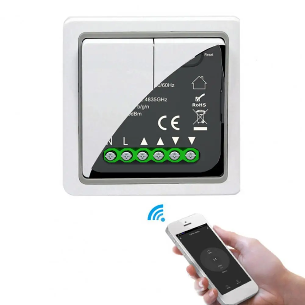 

Curtain Switch Practical Hands Free ABS Device Sharing WiFi Curtain Module