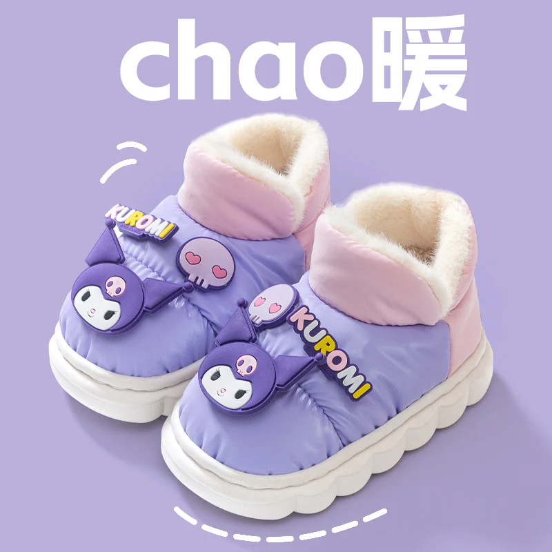 Sanrio Hello Kitty милые теплые зимние ботинки Kulomie нескользящие водонепроницаемые