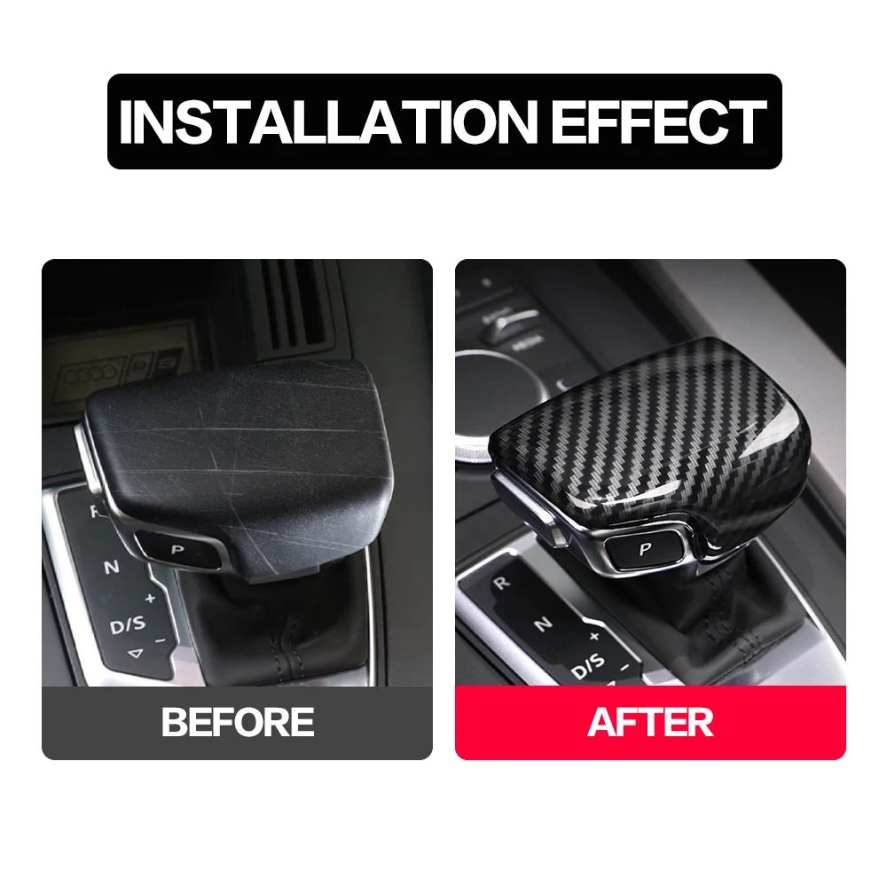 1x накладка на ручку переключения передач автомобильные аксессуары для AUDI A4 B8 B9 A5