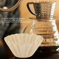 50pcsset single serving paper white coffee filters for coffee machine paper cake cup coffee paper bowl