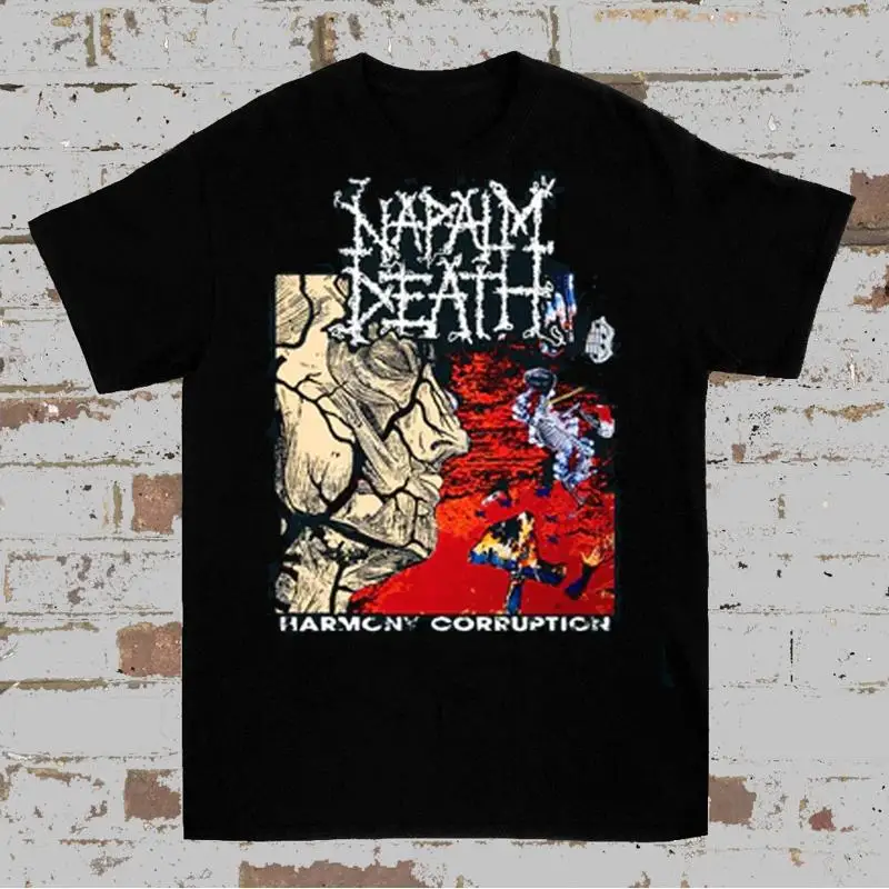 Фото Хлопковая футболка Napalm Death Harmony Corruption, все размеры S2345Xl Sb028 №1
