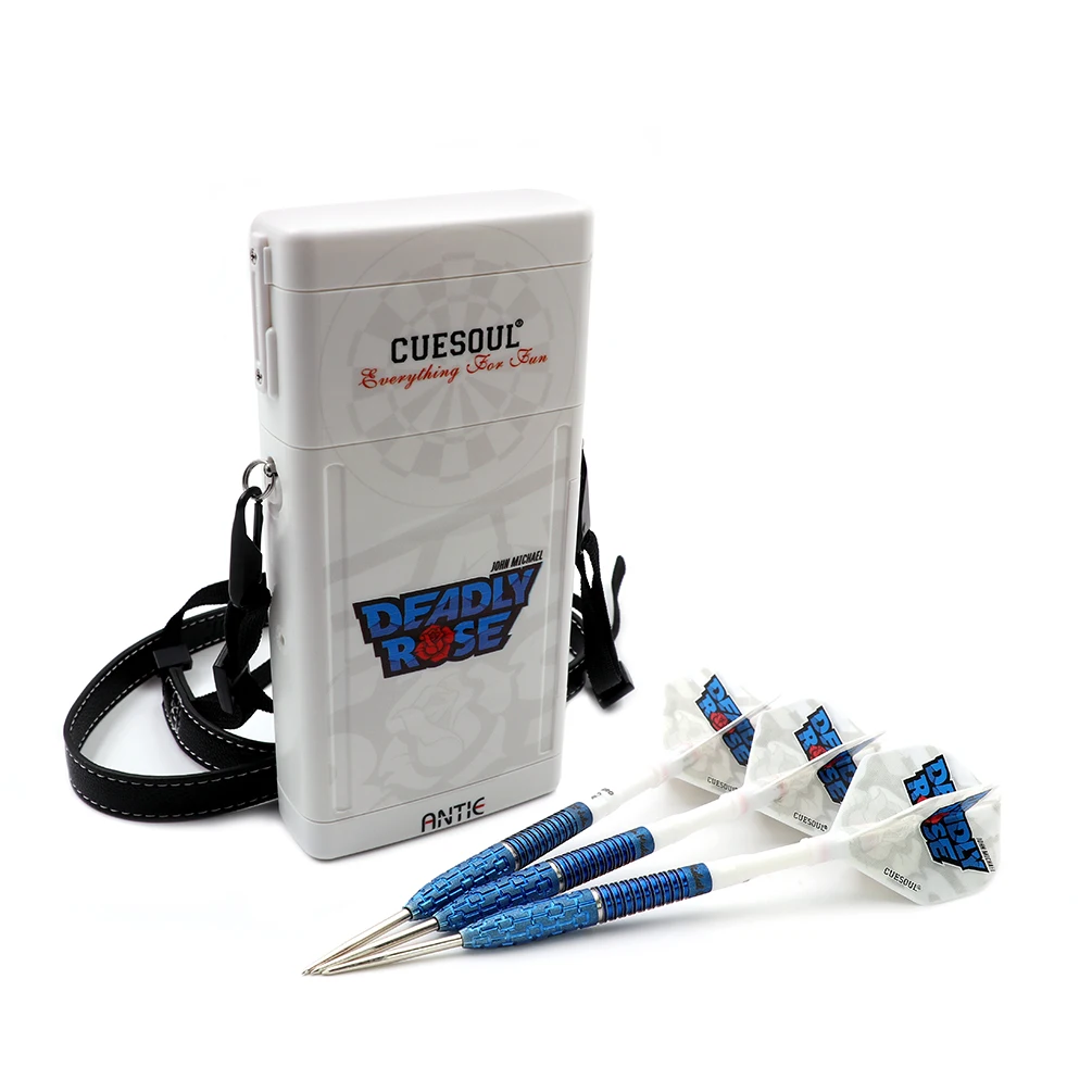 CUESOUL John &#x27DEADLY ROSE' Michael 23 г Дартс со стальным наконечником и футляром для