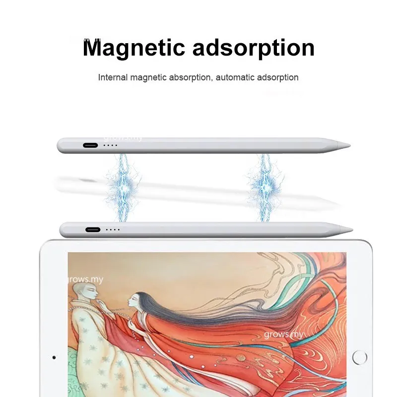 Универсальная емкостная ручка для Samsung Galaxy Tab S6 Lite 2024 P610 P615 S9 Plus X810 S9FE X610 A9 X210 X110 S8 S7