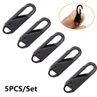 Набор для ремонта молнии, комплект сменных застежек с пряжкой для одежды, курток, обуви, 5 шт.