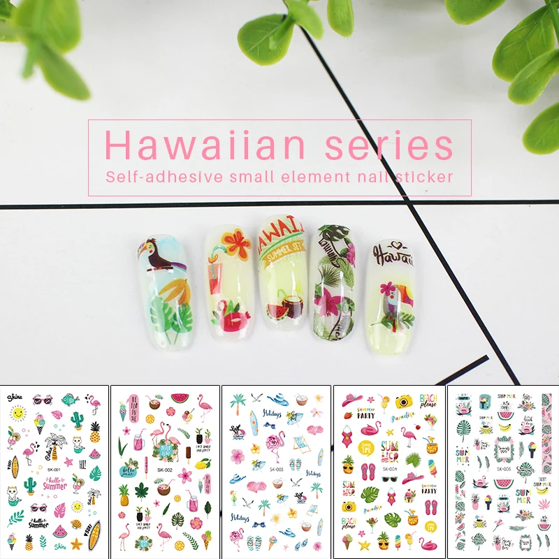 

Cute self-adhesive DIY summer Nail Sticker