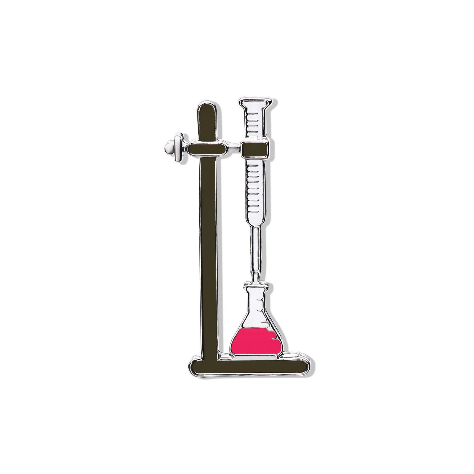

Titration Chemical Science Enamel Brooch Mediacl Lab Beaker Dropper Lapel Pins Jewelry for Scientist Chemist Doctor