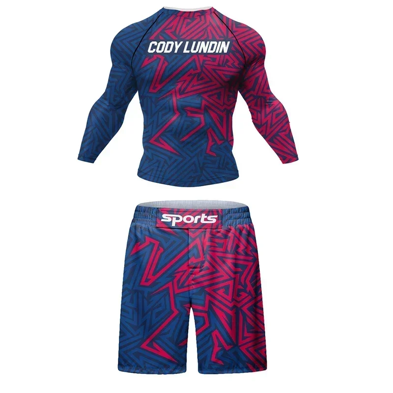 Мужской спортивный боксерский комплект костюм для тренировок ММА Муай Тай