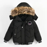 2022 new big size thick warm winter teenager boys jacket heavy fashion hooded outerwear for kids children windbreaker coat 3 5 y