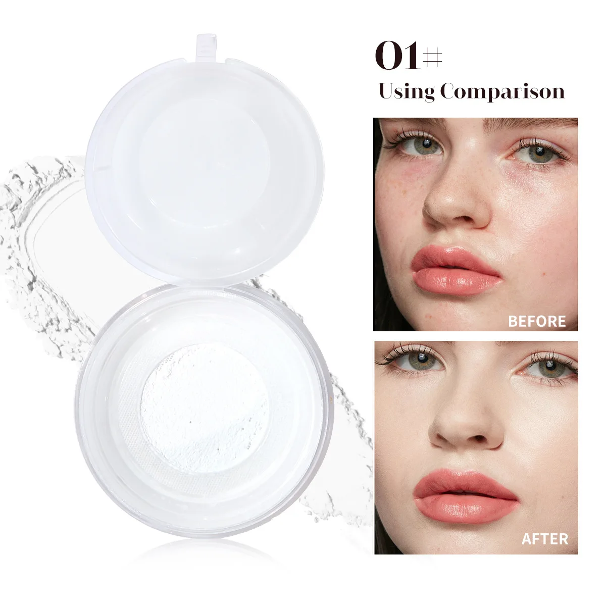 Пудра MAFFICK в форме сердца для контроля жирности деликатная кожа блестящая