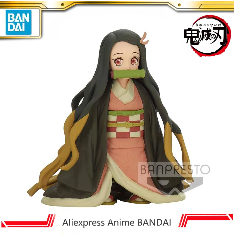 

Bandai Banpresto Genuine Demon Slayer Kamado Nezuko Heterochromatic 100mm Anime Figure Model Kimetsu no Yaiba Toys with Box