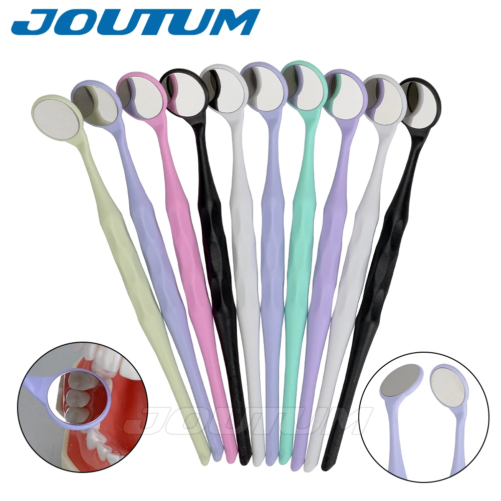 

10 шт./коркор. с случайными цветами, двухсторонние стоматологические рефлекторы с автоклавируемой поверхностью с ручкой