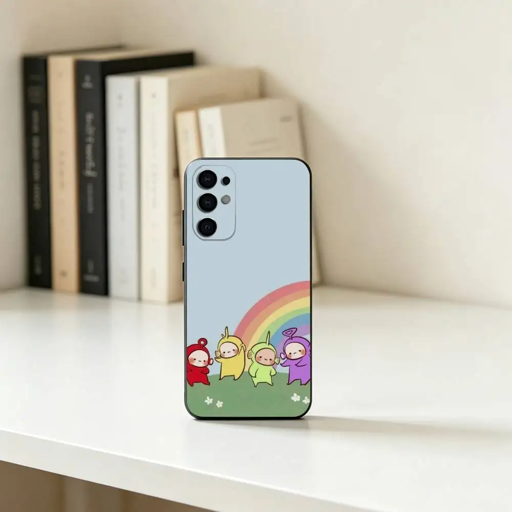 Милый мультяшный чехол с Телепузиками для Samsung S25, S24, S21, S22, S23, S30, Ultra, S20, Plus, FE, Lite, Note, 10, черный чехол (art.: 3920db0486cb5) - 3920db0486cb5