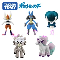 takara tomy genuine pokemon kubfu lucario cinderace calyrex ponyta basculin cute plush action figure model toys