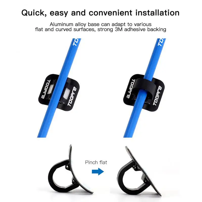 

Double-sided Durable Brake Shift Cable Clamp C-type Shifter Cable Buckle Hydraulic Hose Frame Clip Bicycle Accessories 1pcs