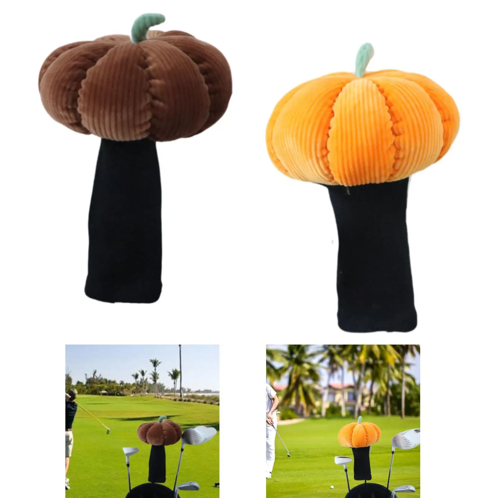 Мягкий плюшевый деревянный головной убор для гольфа с рукавами милый легкий вес