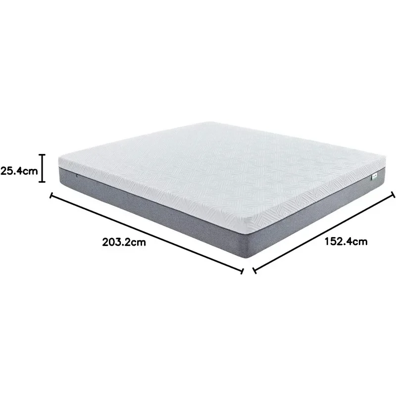 Матрас Novilla Queen 10-дюймовый матрас из пены с эффектом памяти