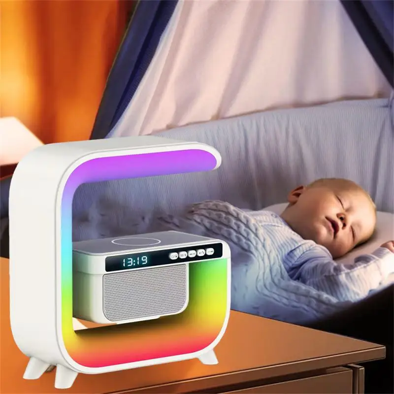 

Speaker Versatile Multifunctional Speaker Unique Design Stylish And Colorful High Quality Sound 15w Wireless Charging