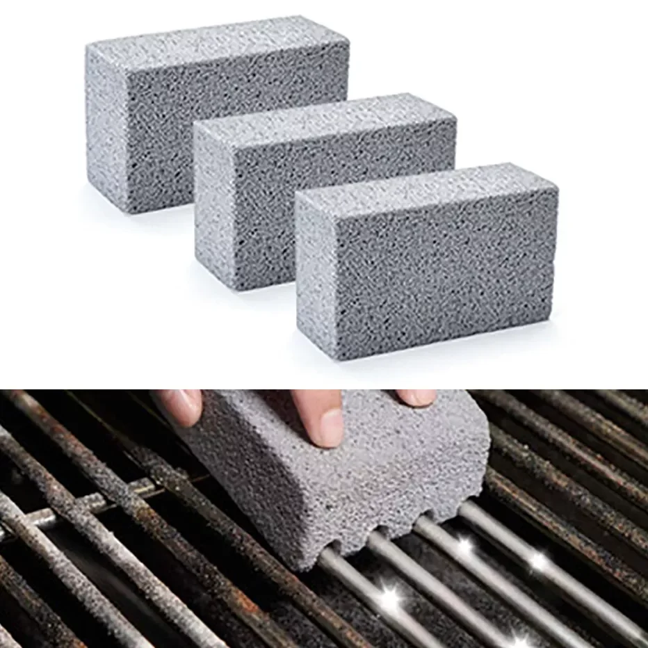 

BBQ Grill Brick Block Handheld BBQ Cleaning Stone Barbecue Racks Stains Clean Scraper BBQ Cleaning Brush