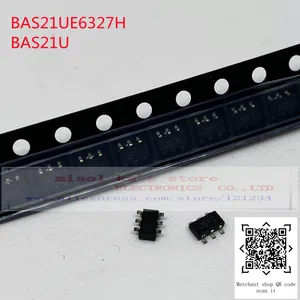[10pcs]100%New original: BAS21U BAS21UE6327H JSS JS SC74-6 - Silicon Switching Diode Array