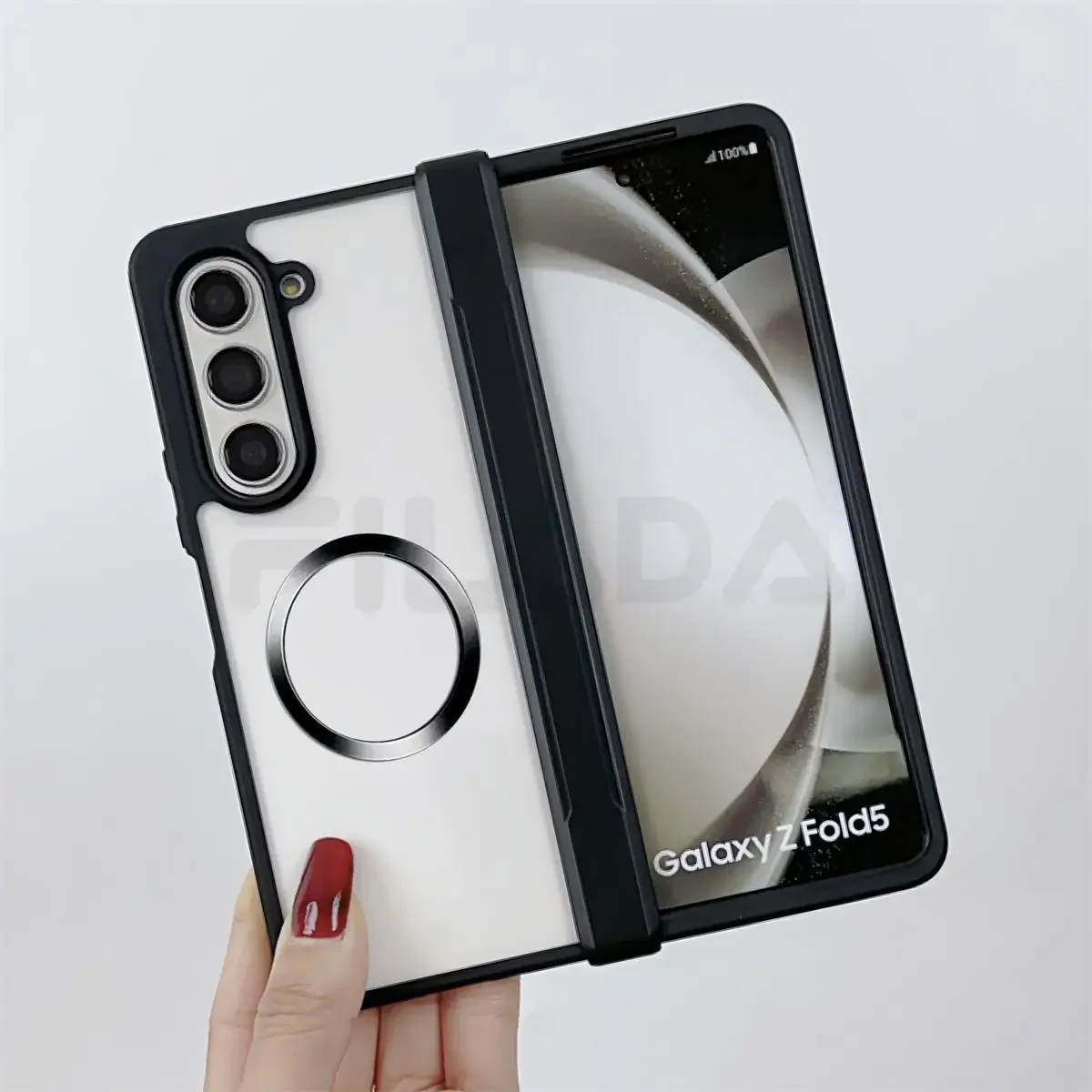 Чехол для Samsung Galaxy Z Fold 6 5 4 приятный кожи матовый Мягкий Силиконовый складной