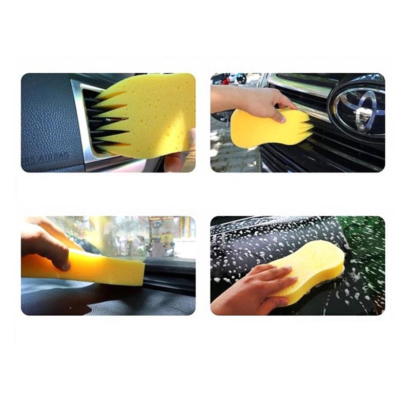 

1Pc Car Air Outlet Sponge Cleaner Multifunctional Car Interior Cleaning Sponge Clean Sponge For Car Губка Для Чистки Автомобиля