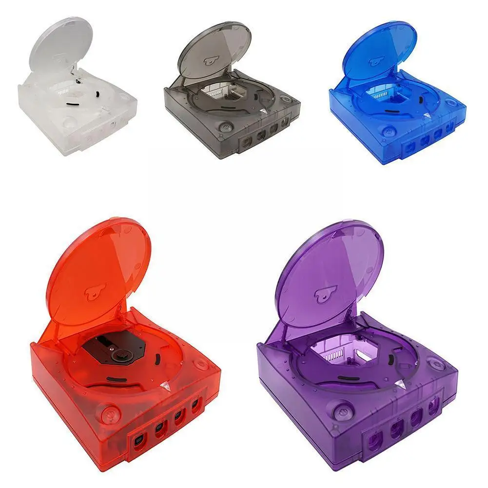 

Replacement Plastic Translucent For Sega Dreamcast Retro Video Game Console Transparent Boxes V6f2