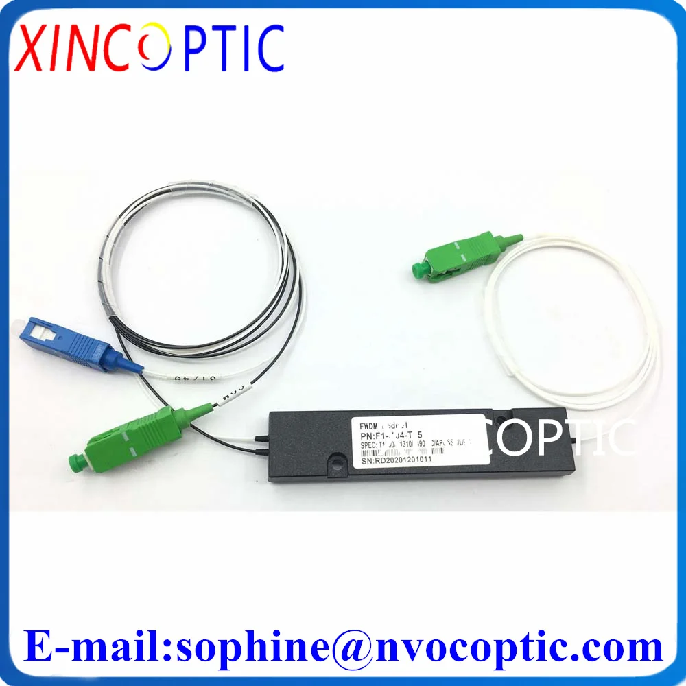 1*2 ABS коробка FWDM модуль 1310/1550/1490nm 0 9 мм 1 м SC/ST/FC/LC APC UPC Волоконно-оптический