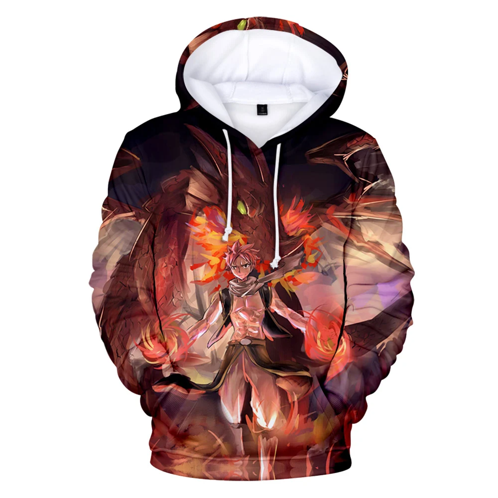 FAIRY TAIL Anime Loose Clothing Tops Hoodie Fashion Coats Men's Women's 3D Hoodies Streetwear Pullover Youthful Child Couples |