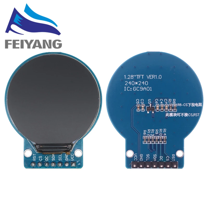 TFT-дисплей 1 28 дюйма TFT ЖК-дисплей круглый модуль RGB 240*240 GC9A01 драйвер 4 провода SPI