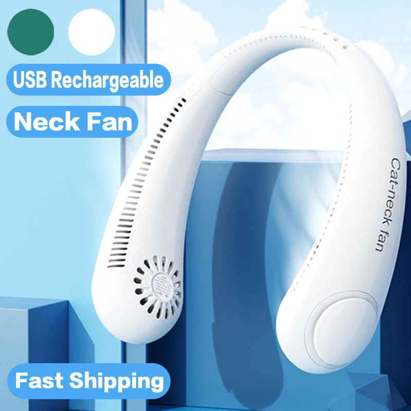 

Портативный шейный вентилятор Xiaomi Youpin, Электрический Подвесной мини-вентилятор на шею с USB-зарядкой, подходит для занятий спортом на открыт...