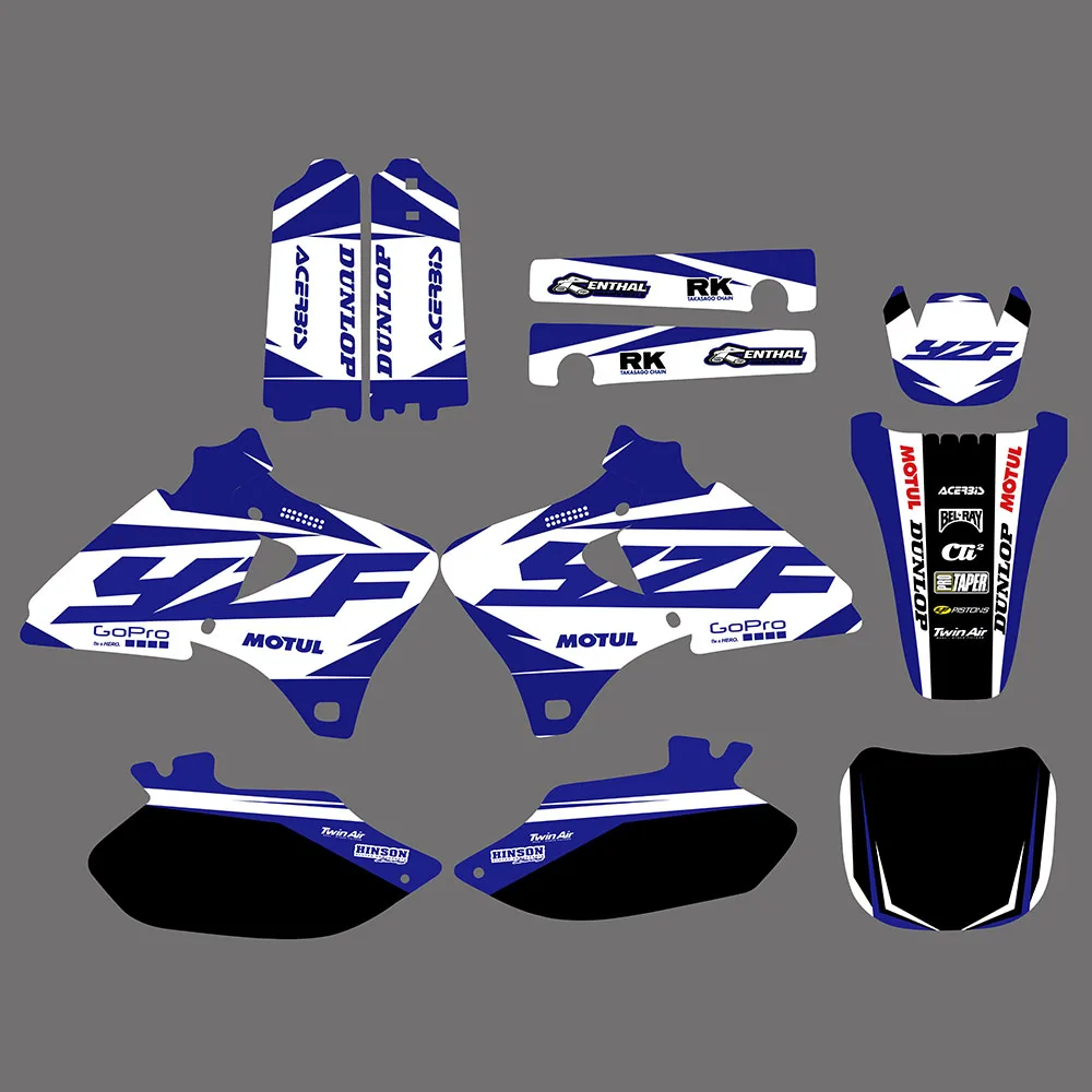 

Наклейка на мотоцикл с графическим фоном для Yamaha YZ 250F 400F 426F YZF 250 400 426 F YZ250F 1998 1999 2000 2001 2002
