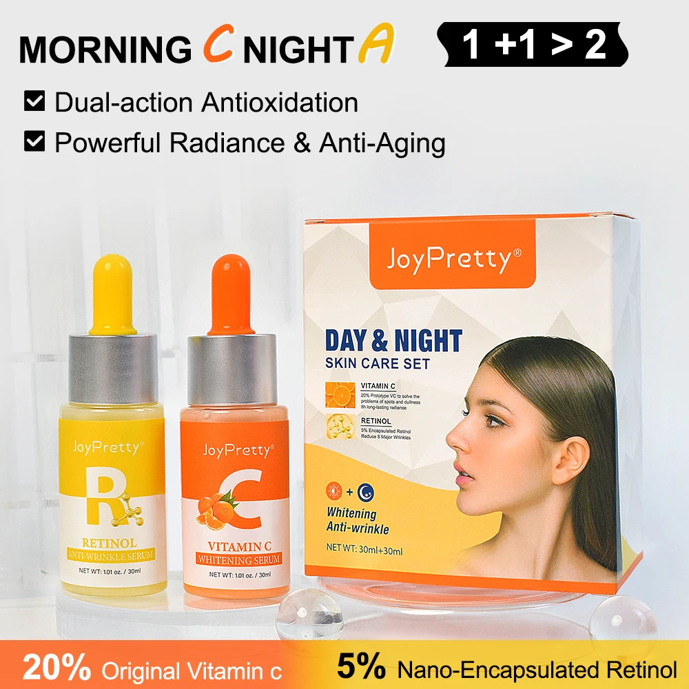Набор для ухода за кожей с витамином C и ретинолом