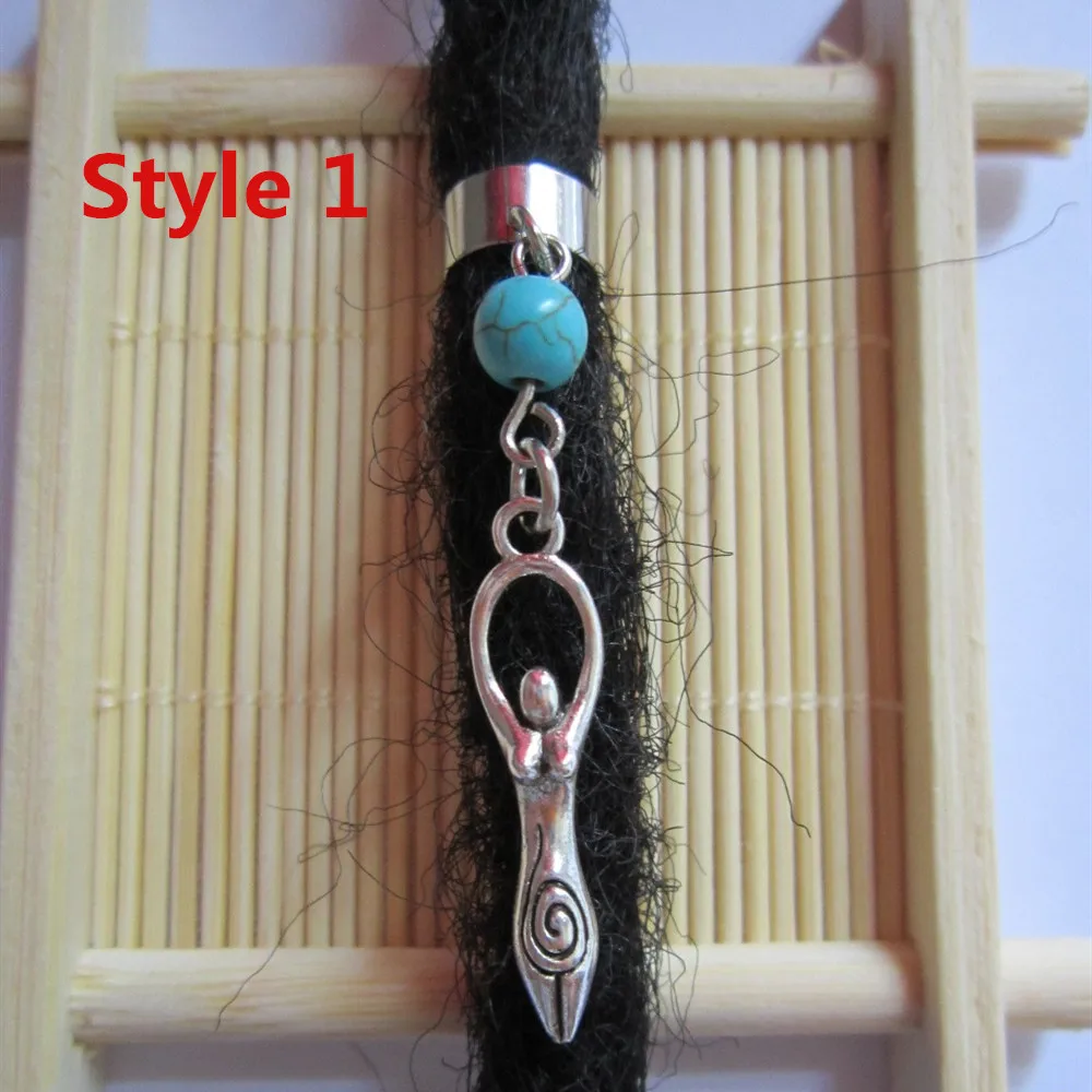 

2Pcs/Pack adjustable charms hair braid dread dreadlock beads clips cuffs for Hair Styling Accessories