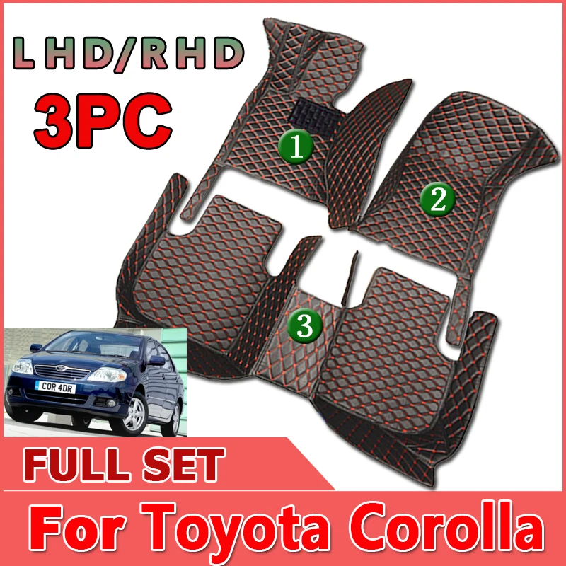

Автомобильные коврики для Toyota Corolla E120 2001 ~ 2007, водонепроницаемые защитные автомобильные коврики, полный комплект, Аксессуары для автомобиле...