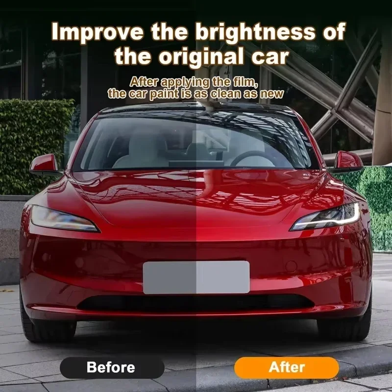 Фото Для Tesla Model 3/Y/S/X 2016-2026 Защитная пленка из ТПУ для фар заднего вида, предварительно вырезанный PPF прозрачный бюстгальтер, устойчивый к царапинам, невидимый №4