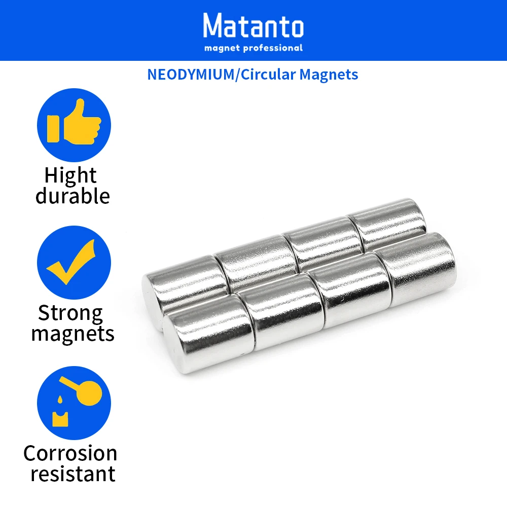 

5/10/20/50/100PCS 10x8 Round Search Magnet 10x8mm Neodymium Magnet Disc 10x8mm PermanentStrong Strong Powerful Magnets 10*8 mm